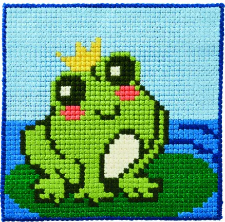 Permin Broderikit Barnstramaj Groda 25x25cm