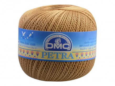 DMC Petra nr. 8 Virkgarn Enfärgad 53045 Beige