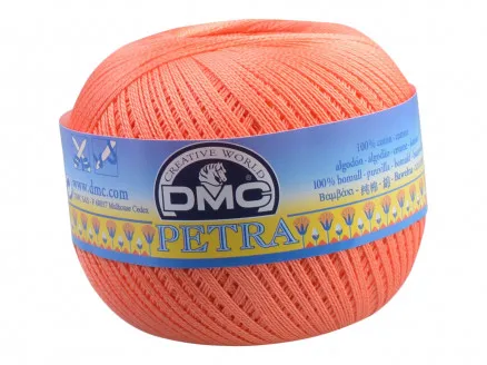 DMC Petra nr. 8 Virkgarn Enfärgad 5608 Korall