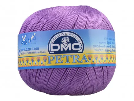 DMC Petra nr. 5 Virkgarn Enfärgad 53837 Lila