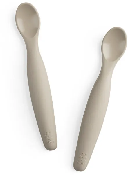 Silikon skedset, lång, jetty beige